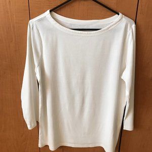 Chico's 3/4 sleeve white tee shirt